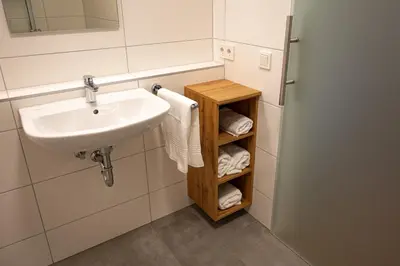 Ein Badezimmer in der Unterkunft HeindlHof