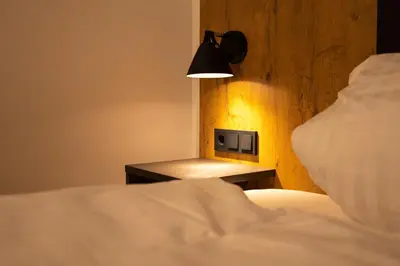 Ein Bett oder Betten in einem Zimmer der Unterkunft HeindlHof