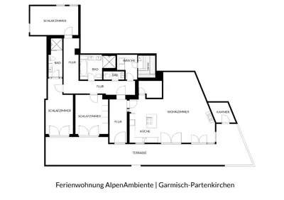 Grundriss der Unterkunft AlpenAmbiente