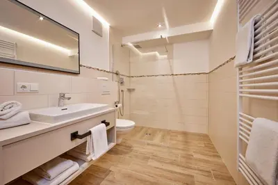 Ein Badezimmer in der Unterkunft Haus Hoamat - Almrausch
