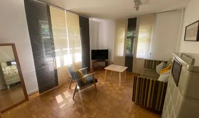Ein Sitzbereich in der Unterkunft Wohnung mit Charme