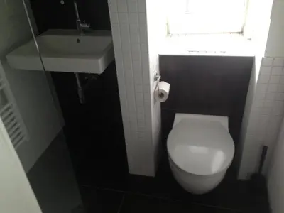 Ein Badezimmer in der Unterkunft Wohnung mit Charme