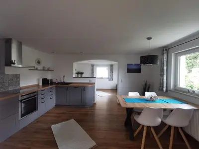 Küche/Küchenzeile in der Unterkunft Ferienwohnung Chiemseeliebe