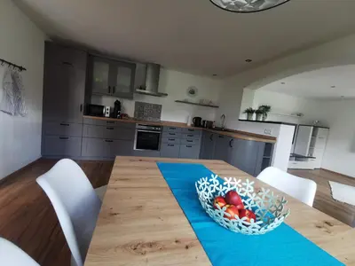 Küche/Küchenzeile in der Unterkunft Ferienwohnung Chiemseeliebe