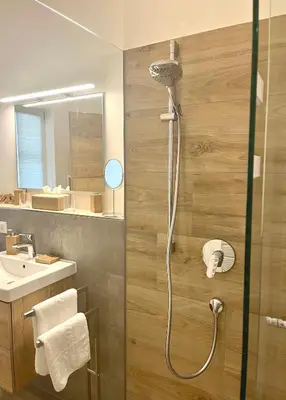 Ein Badezimmer in der Unterkunft Palais Karl-Theodor