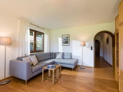 Ein Sitzbereich in der Unterkunft Ferienwohnung Panoramablick
