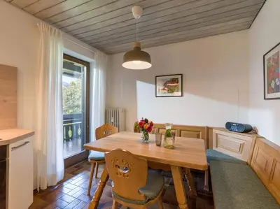 Ein Sitzbereich in der Unterkunft Ferienwohnung Panoramablick