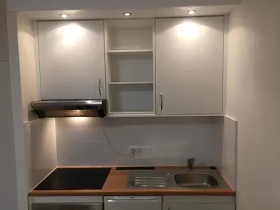 Küche/Küchenzeile in der Unterkunft City Center Apartment