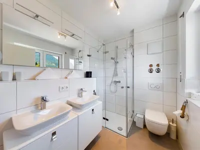 Ein Badezimmer in der Unterkunft Gamserl