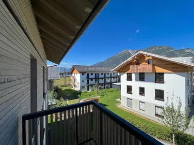 Ein allgemeiner Bergblick oder ein Berglick von der Ferienwohnung aus