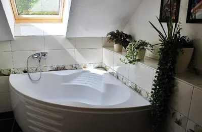 Ein Badezimmer in der Unterkunft Villa BeLucky