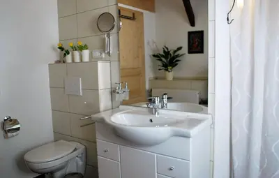 Ein Badezimmer in der Unterkunft Villa BeLucky