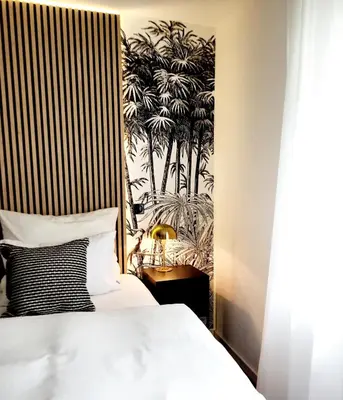 Ein Bett oder Betten in einem Zimmer der Unterkunft Ferienwohnung Anna Maria Erding