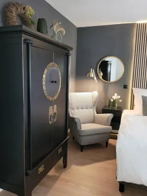 Ein Sitzbereich in der Unterkunft Ferienwohnung Anna Maria Erding