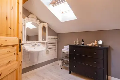 Ein Badezimmer in der Unterkunft Ferienwohnung Zur Wache