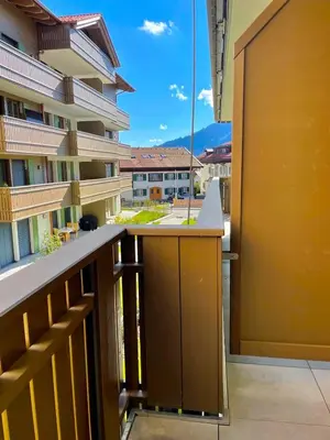 Ein Balkon oder eine Terrasse in der Unterkunft Ferienwohnung 