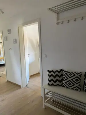 Ein Sitzbereich in der Unterkunft Vogelnest