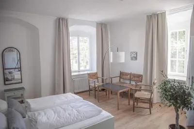 Ein Bett oder Betten in einem Zimmer der Unterkunft Klosterwirt Polling