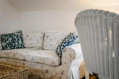 Ein Sitzbereich in der Unterkunft Seenswert - ein Wohlfühlort, in dem ALLE herzlich willkommen sind