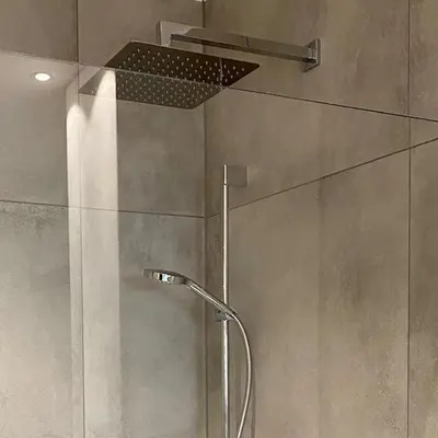 Ein Badezimmer in der Unterkunft 