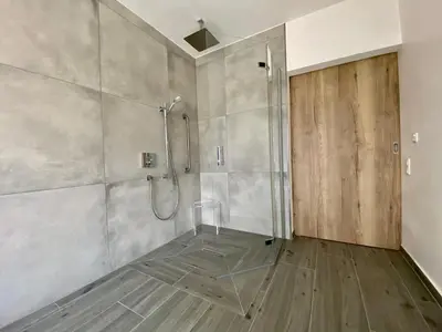 Ein Badezimmer in der Unterkunft 