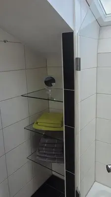 Ein Badezimmer in der Unterkunft Apartment PANORAMA mit unverbauten Bergblick und KÖNIGSCARD