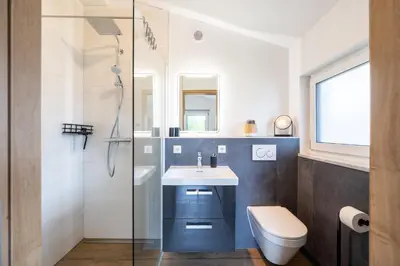 Ein Badezimmer in der Unterkunft Ferienwohnung Morgensonne