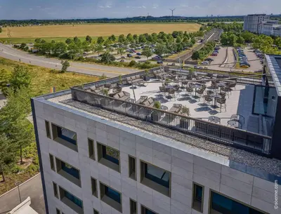 Das Gebäude in dem sich das Hotel befindet