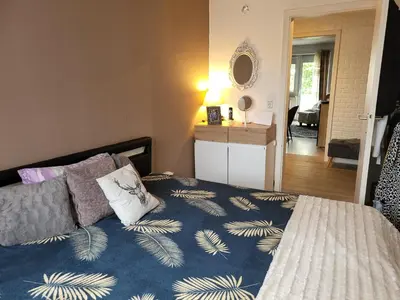 Ein Bett oder Betten in einem Zimmer der Unterkunft Apartment mit 3 Zimmer