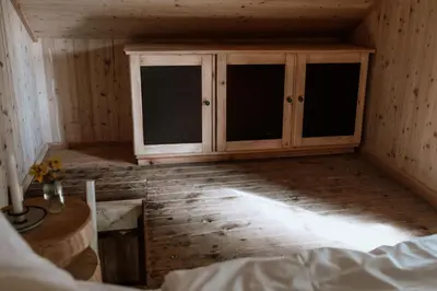 Ein Bett oder Betten in einem Zimmer der Unterkunft Haslauer Hüttn