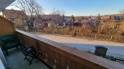 Ein Balkon oder eine Terrasse in der Unterkunft Hotel Pension Geiger