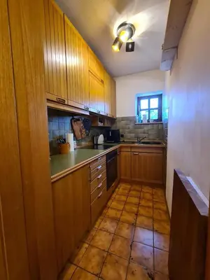 Küche/Küchenzeile in der Unterkunft Ferienwohnung Sabine