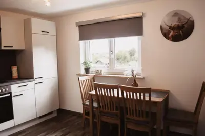 Küche/Küchenzeile in der Unterkunft Ferienwohnung am Gruberbach