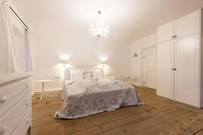 Ein Bett oder Betten in einem Zimmer der Unterkunft Seebacher Haus