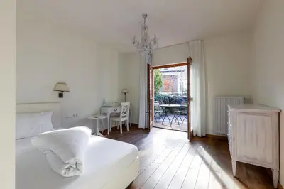 Ein Bett oder Betten in einem Zimmer der Unterkunft Seebacher Haus
