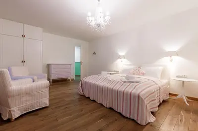 Ein Bett oder Betten in einem Zimmer der Unterkunft Seebacher Haus