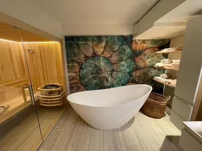 Ein Badezimmer in der Unterkunft Luxuriöses Loft mit großer Sonnenterrasse & Sauna