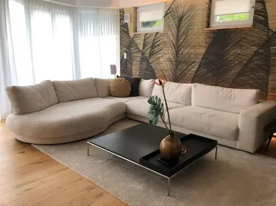 Ein Sitzbereich in der Unterkunft Luxuriöses Loft mit großer Sonnenterrasse & Sauna