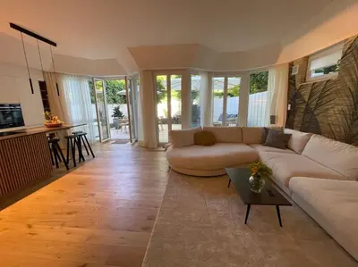 Ein Sitzbereich in der Unterkunft Luxuriöses Loft mit großer Sonnenterrasse & Sauna