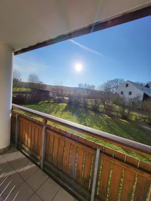 Ein allgemeiner Bergblick oder ein Berglick von der Ferienwohnung aus