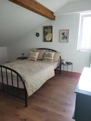 Ein Bett oder Betten in einem Zimmer der Unterkunft Countryside apartments