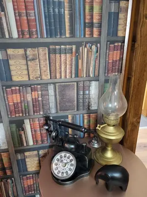Die Bibliothek in der Ferienwohnung