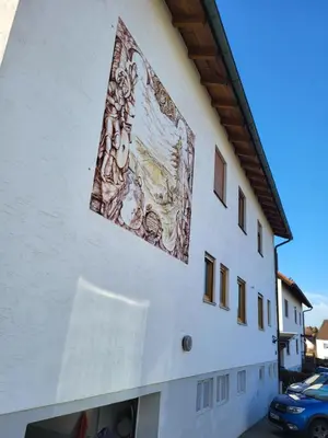 Das Gebäude in dem sich die Ferienwohnung befindet