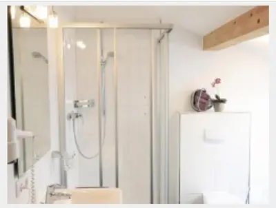 Ein Badezimmer in der Unterkunft L'Ulivo Italienische Restaurant und Pension
