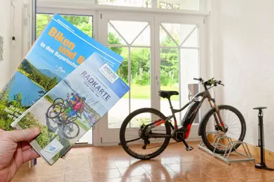 Radfahren an der Unterkunft Ferienwohnung Spiel oder in der Nähe