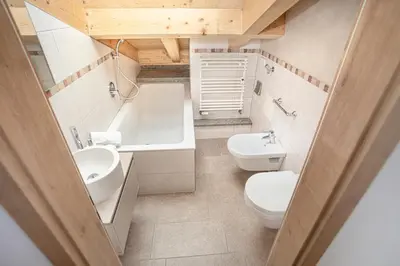 Ein Badezimmer in der Unterkunft Ferienwohnungen 