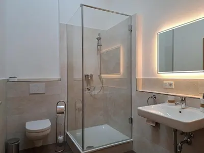 Ein Badezimmer in der Unterkunft Ferienwohnung zum Peterbauer