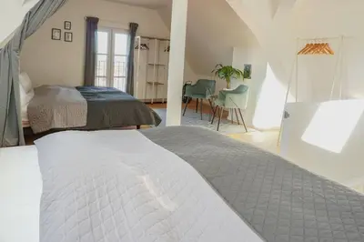 Ein Bett oder Betten in einem Zimmer der Unterkunft Ferienwohnung 