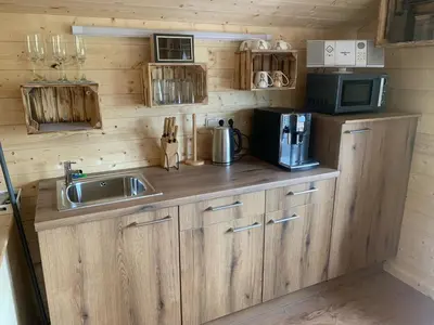 Küche/Küchenzeile in der Unterkunft Ferienhaus Spielburg