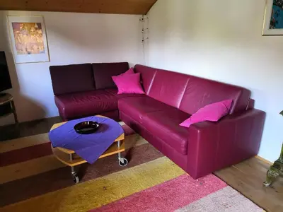 Ein Sitzbereich in der Unterkunft Appartement Schelhas